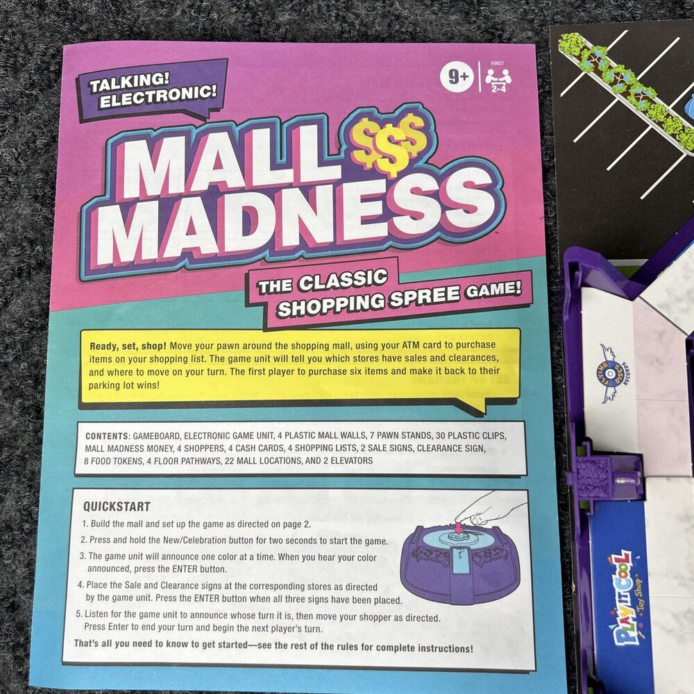 Mall Madness Electronic Board Game 2020 Hasbro The Classic Shopping Spree Game - Picture 8 of 15